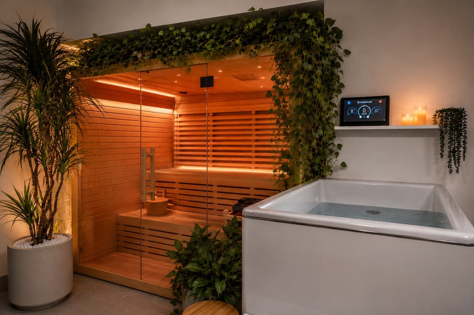 Pure Recovery Byron Bay — studio sauna and ice bath